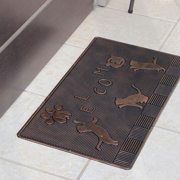 玄関マット ラバーマット 猫 ネコ ねこ 屋外 おしゃれ エントランスマット 60×33cm welcome ウェルカム ゴム 北欧 ドアマット 玄関 |  | 01