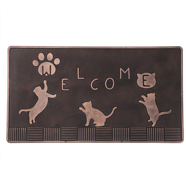 玄関マット ラバーマット 猫 ネコ ねこ 屋外 おしゃれ エントランスマット 60×33cm welcome ウェルカム ゴム 北欧 ドアマット 玄関 |  | 05