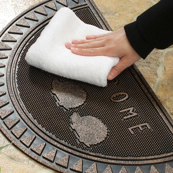 玄関マット ラバーマット 屋外 おしゃれ エントランスマット ゴム 北欧 半円 セミサークル ハリネズミ ドアマット 玄関 |  | 01