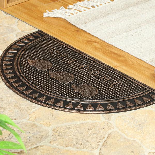 玄関マット ラバーマット 屋外 おしゃれ エントランスマット ゴム 北欧 半円 セミサークル ハリネズミ ドアマット 玄関 |  | 02