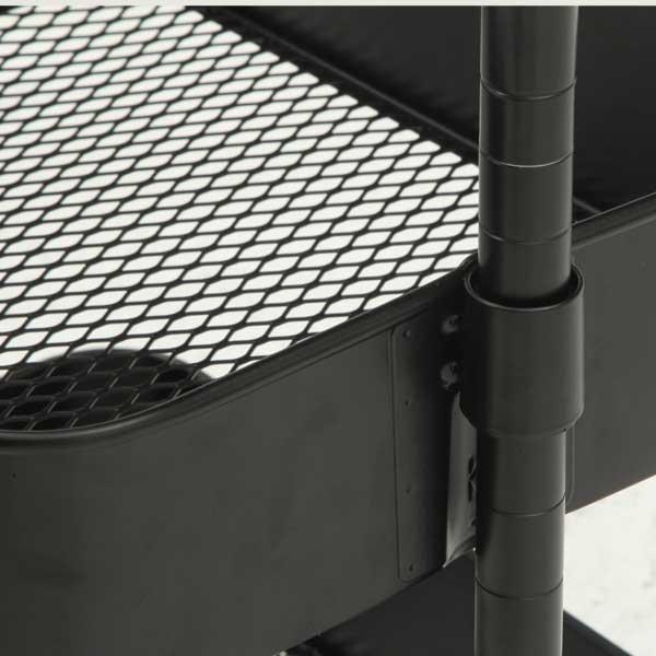 キッチンワゴン バスケット 収納ワゴン 高さが調整できる キッチンラック トローリーワゴン キッチン収納 キャスター付き 収納 ワゴン |  | 02