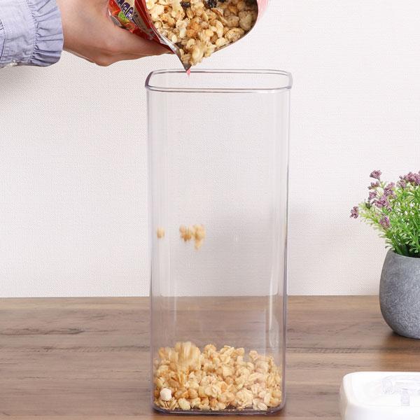 キャニスター スタッキング ロック キャニスター キュピタ 3100ml 密閉 保存容器 ホワイト 透明 フードストッカー おしゃれ 簡単 キッチン収納 収納容器 乾燥 |  | 01