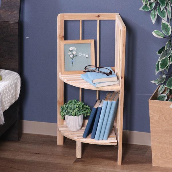 ラック 折り畳み 本棚 送料無料 オープンシェルフ おしゃれ 収納棚 木製 シェルフ コーナーラック ディスプレイ オープン リビング 子供部屋 折りたたみ |  | 06