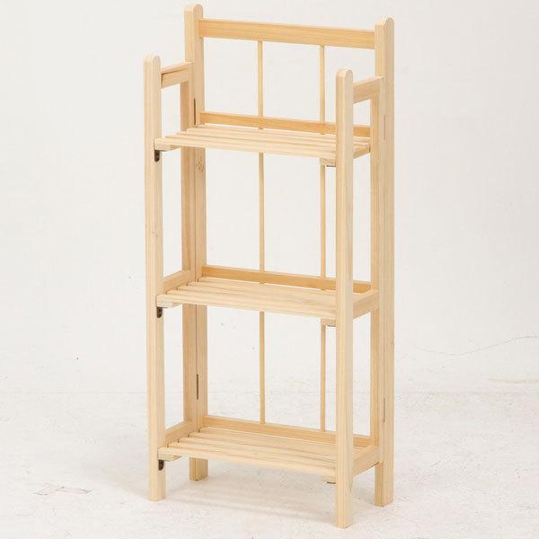 ラック 送料無料 3段 棚 おしゃれ マルチフリーラック 木製 折り畳み 浅型 小物置き 玄関家具 オシャレ フリーラック |  | 01