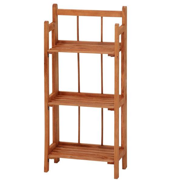 フリーラック ラック 送料無料 3段 棚 おしゃれ マルチフリーラック 木製 折り畳み 浅型 小物置き 玄関家具 オシャレ |  | 01