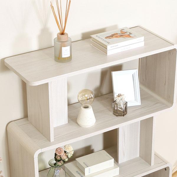 ディスプレイラック 3段 おしゃれ ラック オープンラック 収納家具 見せる収納 間仕切り 本棚 フリーラック 収納ボックス シェルフ 棚 クレール 新生活 |  | 03