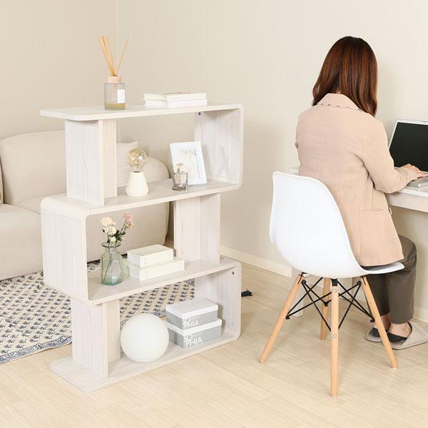 ディスプレイラック 3段 おしゃれ ラック オープンラック 収納家具 見せる収納 間仕切り 本棚 フリーラック 収納ボックス シェルフ 棚 クレール 新生活 |  | 04