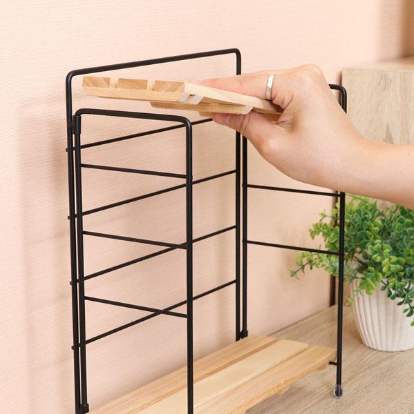 棚 ラック 2段 北欧 卓上 ディスプレイ キッチン収納 収納ラック 収納棚 おしゃれ オープンラック リビング 折り畳み 折りたたみインテリアラック 送料無料 |  | 02
