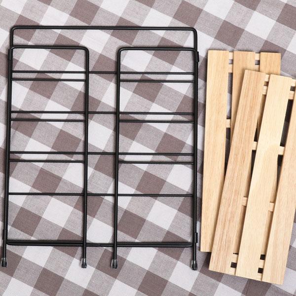 棚 ラック 2段 北欧 卓上 ディスプレイ キッチン収納 収納ラック 収納棚 おしゃれ オープンラック リビング 折り畳み 折りたたみインテリアラック 送料無料 |  | 03