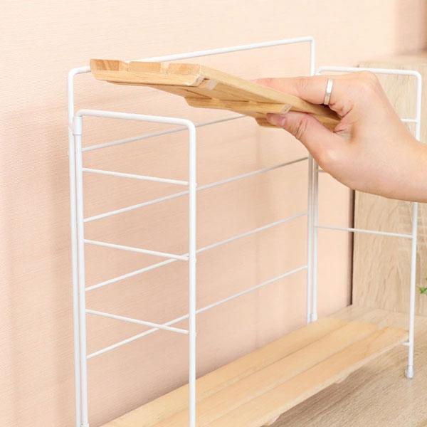 棚 ラック 2段 ワイド 北欧 卓上 ホワイト ディスプレイ キッチン収納 収納ラック 収納棚 おしゃれ スリム オープンラック リビング 折り畳み 収納ラック |  | 02