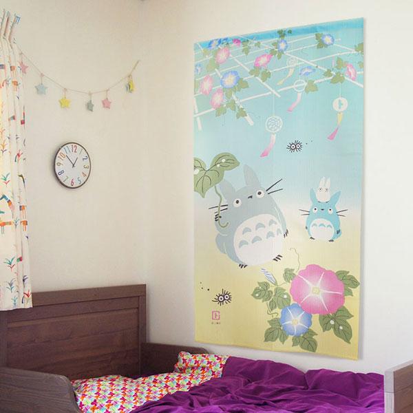 となりのトトロ のれん ジブリ おしゃれ 暖簾 間仕切り トトロ カーテン 勝手口 省エネ 断熱保温 送料無料 突っ張り棒 | スタジオジブリ | 01