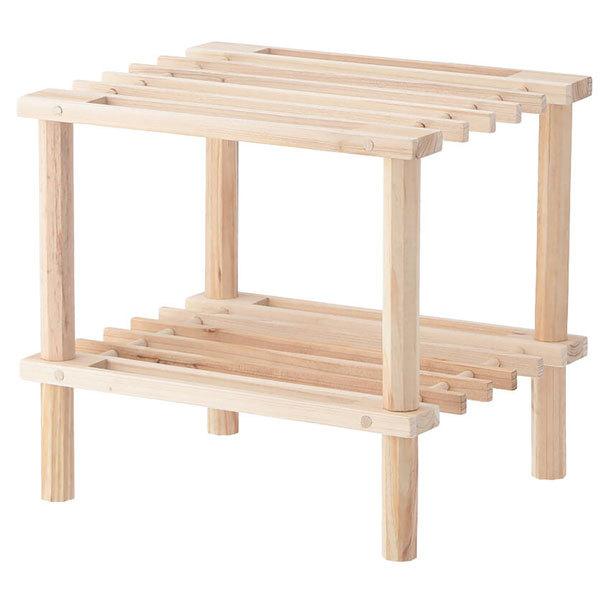 ラック 棚 木製 送料無料 収納 オープンラック シェルフ おしゃれ オープンシェルフ 多目的ラック フォールディングラック 花台 フラワースタンド 2段タイプ |  | 01