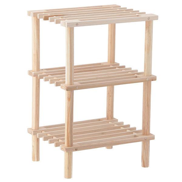 ラック 棚 送料無料 木製 収納 オープンラック シェルフ おしゃれ オープンシェルフ シューズラック スリッパラック 玄関収納 花台 フラワースタンド 3段タイプ |  | 02