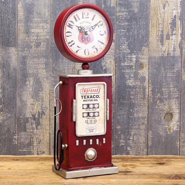 置時計 テーブルクロック ガスポンプ アメリカン雑貨 EA180146GAK 置時計 置き時計 時計 おしゃれ アイアン レトロ アンティーク 雑貨 レトロな置時計 |  | 03