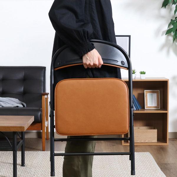 折りたたみ椅子 パイプ 折りたたみイス ワイド 椅子 会議 オフィス チェアー 背付チェアー 折りたたみ背付イス 折り畳み 幅43cm ミニ 低い おしゃれ |  | 03