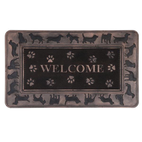 玄関マット WELCOME ドッグ 犬 足マット 屋外 室内 屋内 滑り止め 店舗 おしゃれ ウェルカム ドアマット ラバー マット ホーム |  | 01