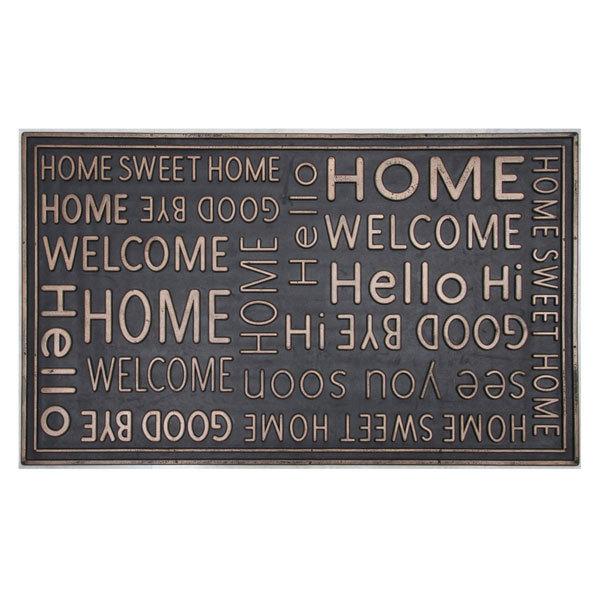 玄関マット 泥落とし 屋外 洗える WELCOME ウェルカムマット ドアマット 室外 家庭用 おしゃれ |  | 01