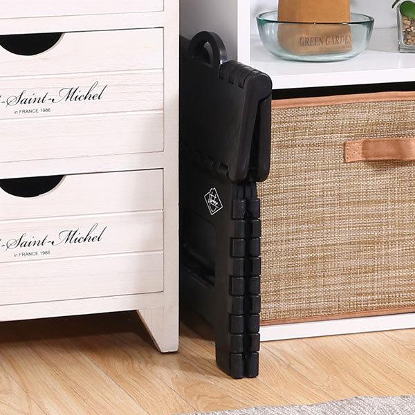 折りたたみ椅子 アウトドア コンパクト 踏み台 高さ22cm ブラック スツール 耐荷重150kg 86074 |  | 01