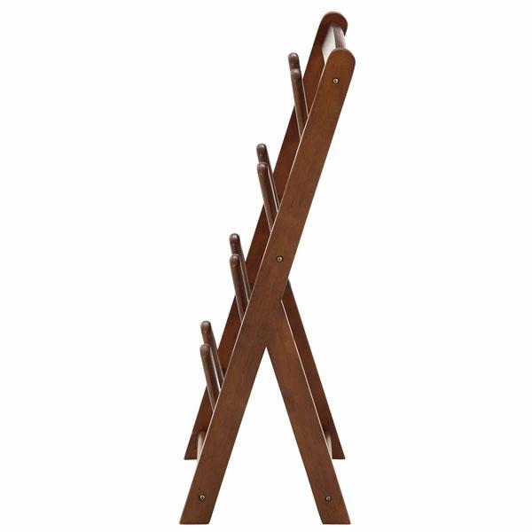 スリッパラック スリッパスタンド ブラウン 折りたたみ 木製 ルームシューズラック 玄関 エントランス 入口 来客 幅275×奥行230×高さ640mm |  | 01