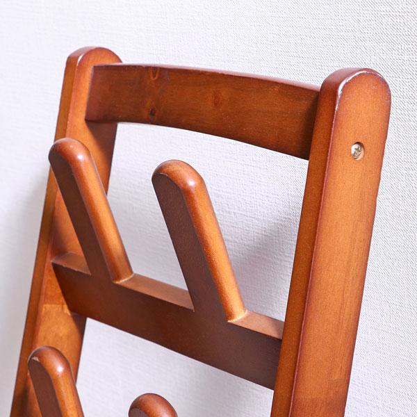 スリッパラック スリッパスタンド ブラウン 折りたたみ 木製 ルームシューズラック 玄関 エントランス 入口 来客 幅275×奥行230×高さ640mm |  | 02