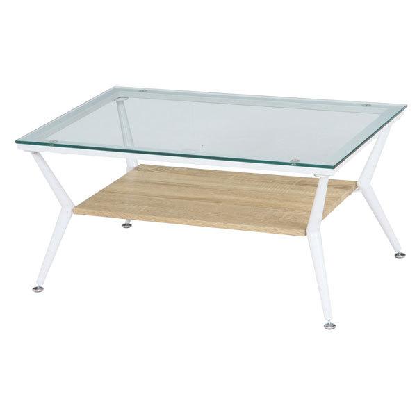 ガラスリビングテーブル 送料無料 白 センターテーブル ローテーブル リビング テーブル ローテーブル | 