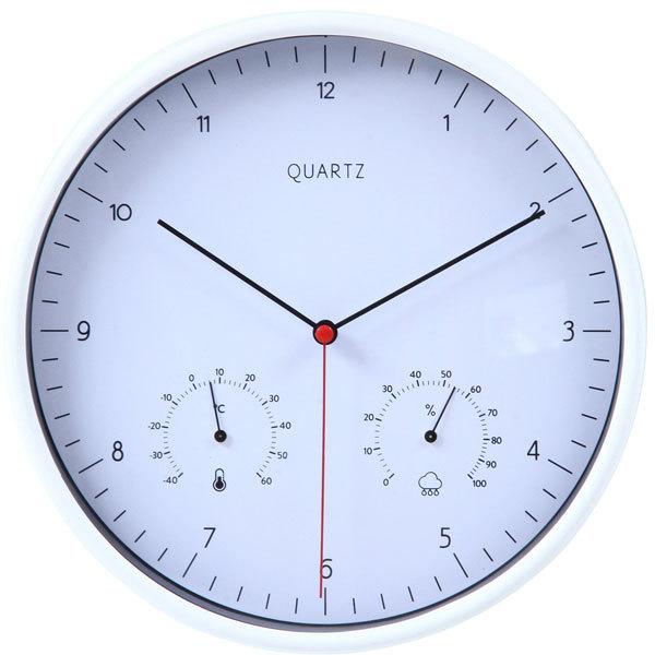 壁掛け時計 送料無料 壁掛け 温湿度計付 時計 掛時計 かけ時計 おしゃれ かわいい 北欧 ウォールクロック ギフト プレゼント 新築祝い |  | 01