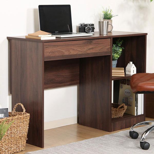 工具不要 片袖デスク テレワーク デスク パソコンデスク 学習机 PCデスク 収納 机 オフィスデスク ゲーミングデスク 在宅勤務 送料無料 幅110cm | 