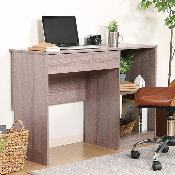 工具不要 片袖デスク テレワーク デスク パソコンデスク 学習机 PCデスク 収納 机 オフィスデスク ゲーミングデスク 在宅勤務 送料無料 幅110cm | 