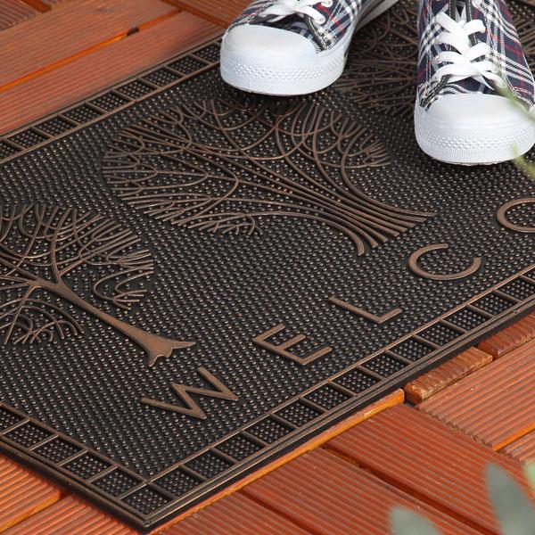 玄関マット 屋外 おしゃれ エントランスマット ウェルカムマット ドアマット ベランダ 北欧 ラバーマット ウェルカム |  | 04