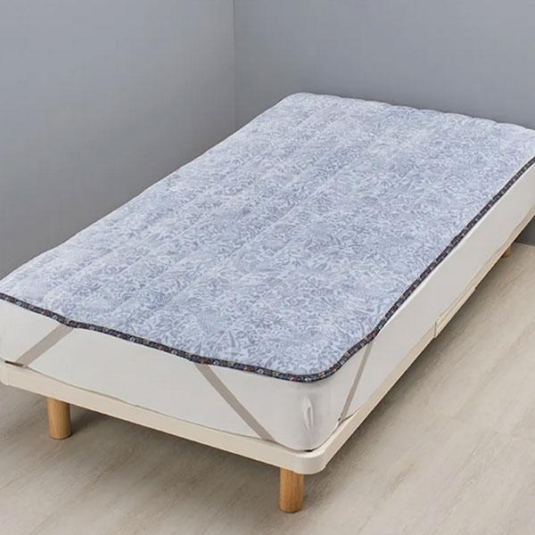 西川 モリスギャラリー リバーシブル敷きパッド 敷きパッド シングル 日本製 洗える モリス ギャラリー いちご泥棒柄 洗濯機OK 敷パッド CM03272006 | 西川