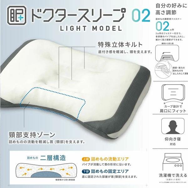 西川 枕 まくら ドクタースリープ枕 ライトモデル 整形外科医推奨 まくら ふとんの西川 寝具 EH94009000720 約65×43×5cm ギフト プレゼント ドクター | 西川 | 01