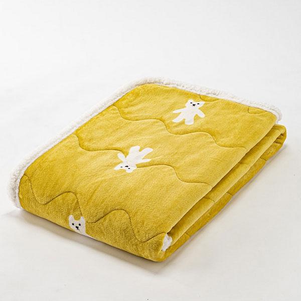 西川 アツコマタノ キルトケット シングル 洗える ウォッシャブル ケット ATSUKO MATANO 猫のモチーフ 肌面綿100％ 洗濯可能 キルト ケット | 西川 | 03