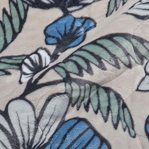 西川 キルトケット 西川 フィンレイソン Finlayson シープボア 花 フラワーパターン シングル モコモコ あったか 東京西川 花柄 はな柄 寝具 FE05803014 | 西川 | 02