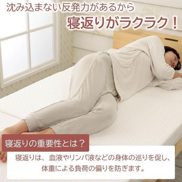 西川 マットレス 高反発 敷き布団 シングル フェスタ2 西川 三つ折り 190n 90ミリ 硬め 体圧分散 敷布団 ウレタン 敷ふとん NUI2003102 ポイント | 西川 | 01