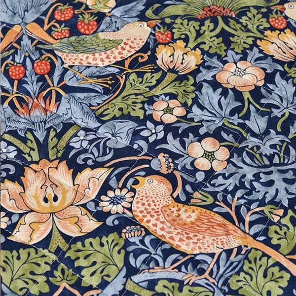 西川 ベッドスプレッド ウイリアムモリス いちご泥棒 綿100％ 西川 モリスギャラリー ウィリアムモリス ウォッシャブル 185×275cm | 西川 | 02