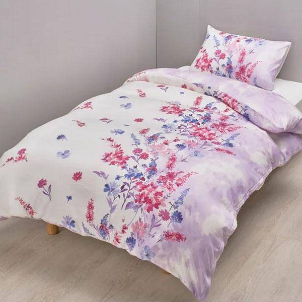 西川 24+ 掛けふとんカバー リヨセル リバーシブルデザイン 掛けふとんカバー 抗菌加工 掛け布団カバー シングル 寝具 ふとんカバー カバー 洗濯機OK PI05160694 | 西川 | 01