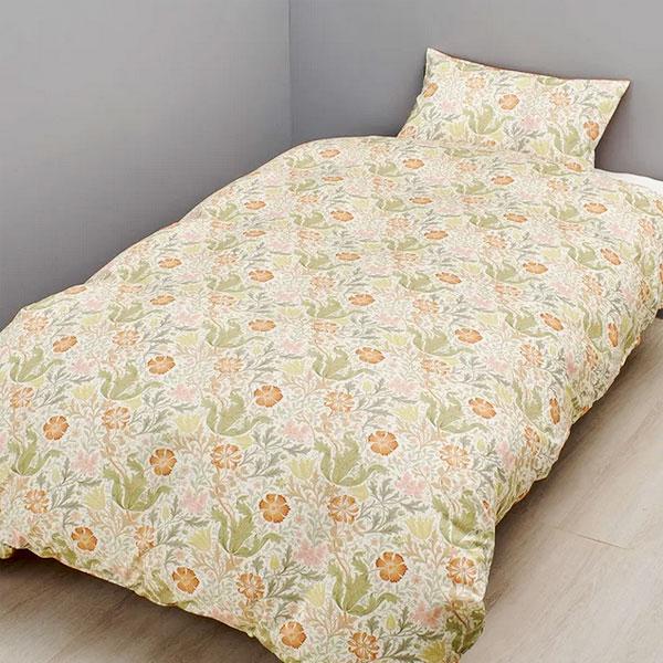 西川 掛けふとんカバー モリス ギャラリー 掛け布団カバー リバーシブル 日本製 洗濯機OK 北欧デザイン シングルサイズ 寝具 コンプトン柄 ウィリアム・モリス | 西川