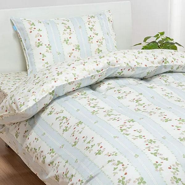 西川 ウェッジウッド ピローケース 専用カバー 枕カバー ピローケース カバー まくらカバー 綿100％ 洗い替え 送料無料 ワイルドストロベリー柄 封筒式 洗濯機OK | WEDGWOOD | 03