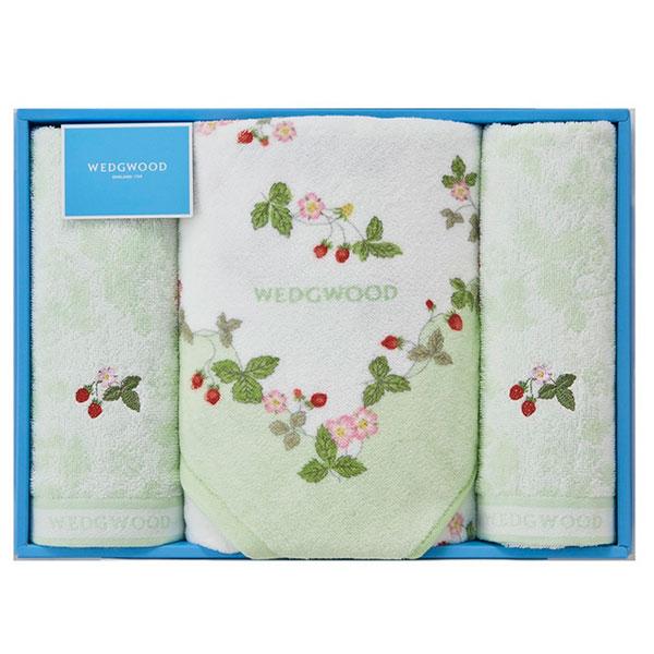 西川 ウェッジウッド ワイルドストロベリー バスタオル1枚 フェイスタオル2枚セット タオルギフト 贈り物 出産内祝い 結婚内祝い 快気祝い 新築内祝い | WEDGWOOD | 01
