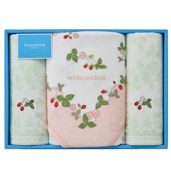 西川 ウェッジウッド ワイルドストロベリー バスタオル1枚 フェイスタオル2枚セット タオルギフト 贈り物 出産内祝い 結婚内祝い 快気祝い 新築内祝い | WEDGWOOD | 02