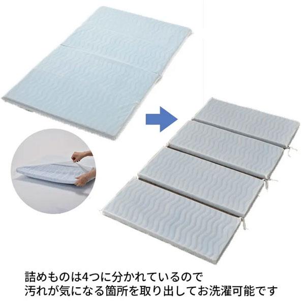 西川 ベビー 布団 洗える 70 × 120 防水シーツ パッド シーツ付き ベビーラジカル 4分割敷きふとん 敷き布団ウォッシャブル ベビー 敷布団 敷布団 | 西川 | 02