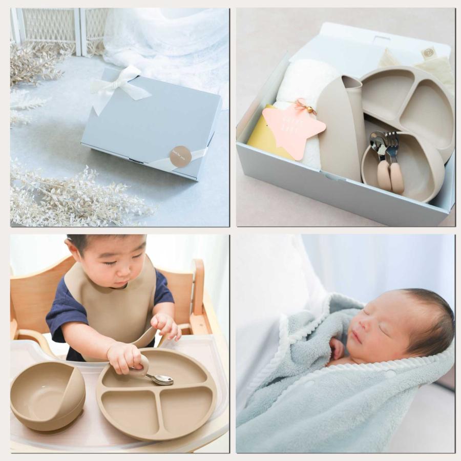 【名入れ刺繍可能】出産祝い 名入れ 食器セット おくるみ フード付きバスタオル 離乳食 男の子 女の子 ベビー食器 ギフトセット ブランケット |  | 01