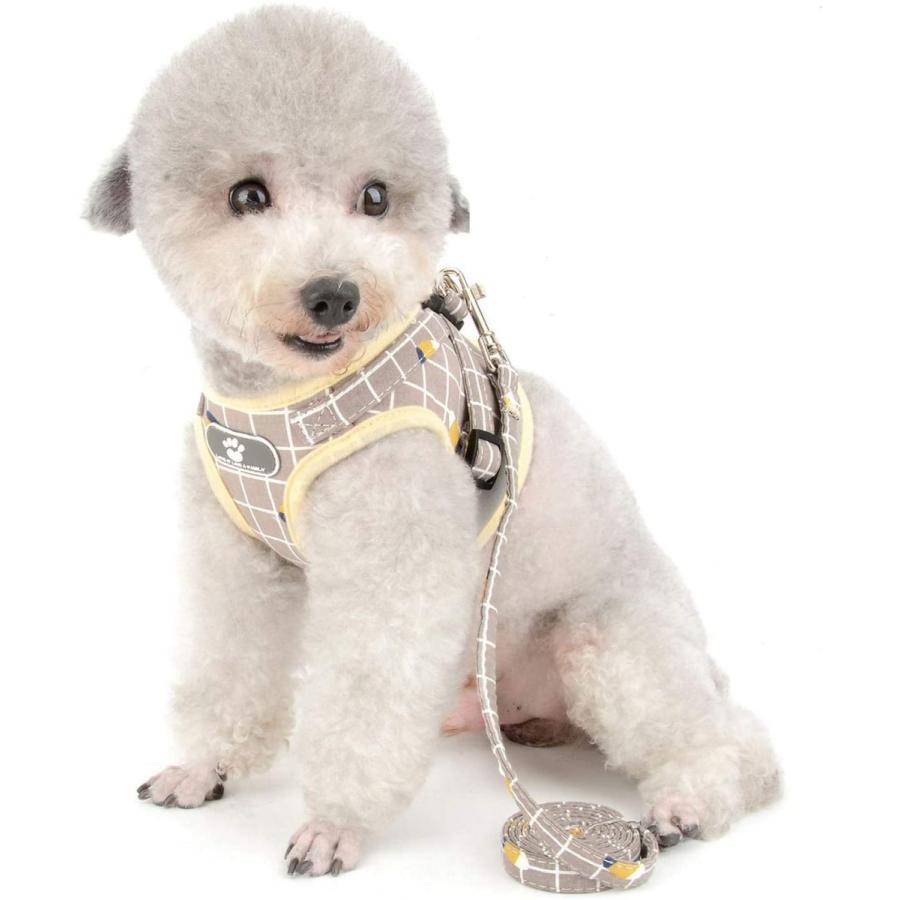 反射テープ付きハーネス リードセット おしゃれ 可愛い 散歩 小型犬 ペット ベスト 軽量 調節可能 胴輪 チェック柄 メッシュ 猫用 胸あて式 引っ張り防止 犬服 Jxe7c Select Ebisu Mart 通販 Yahoo ショッピング