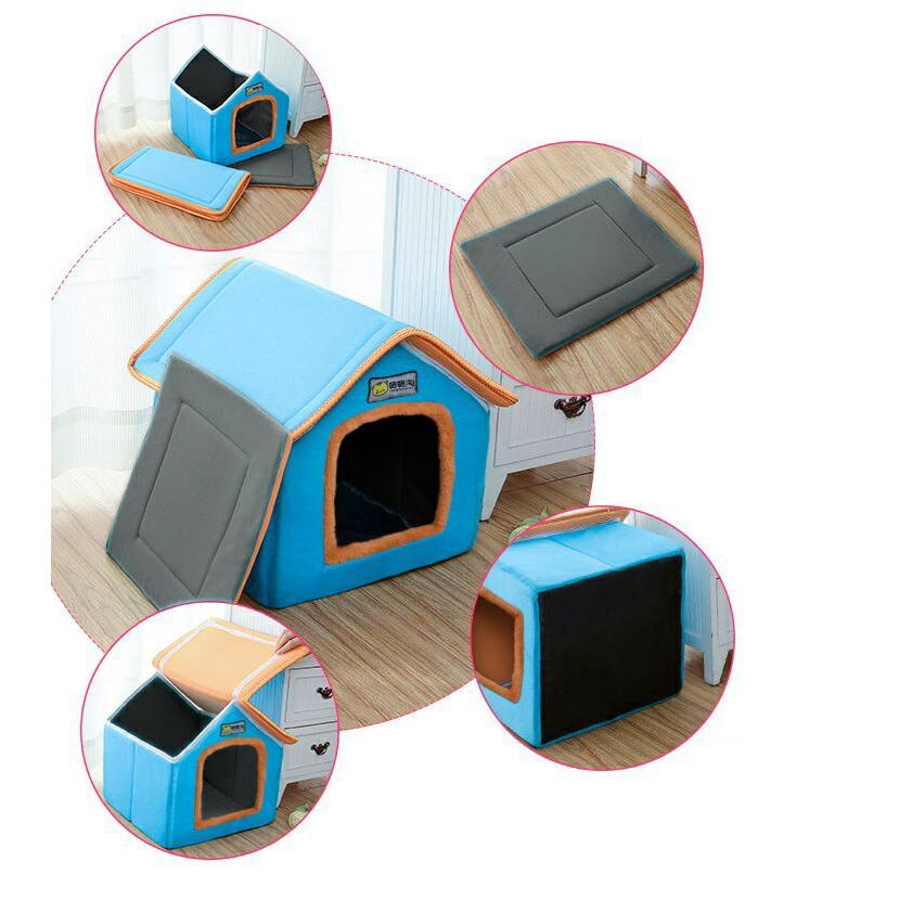 超安い品質 ペットハウス 猫ハウス ペットベッド 犬ハウス ペット用品 ペットグッズ 三角屋根 ふわふわ 可愛い かわいい 室内用 屋内用 犬 猫 小型 犬用 犬小屋 Shipsctc Org