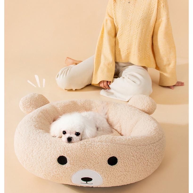 ペットソファー 猫 犬 ベッド ペットベッド 犬用ベッド 猫用ベッド クッション 丸型 ふわふわ 可愛い 小型犬用 キャット用 洗える 可愛いドーナツ型 Jxe453 Select Ebisu Mart 通販 Yahoo ショッピング