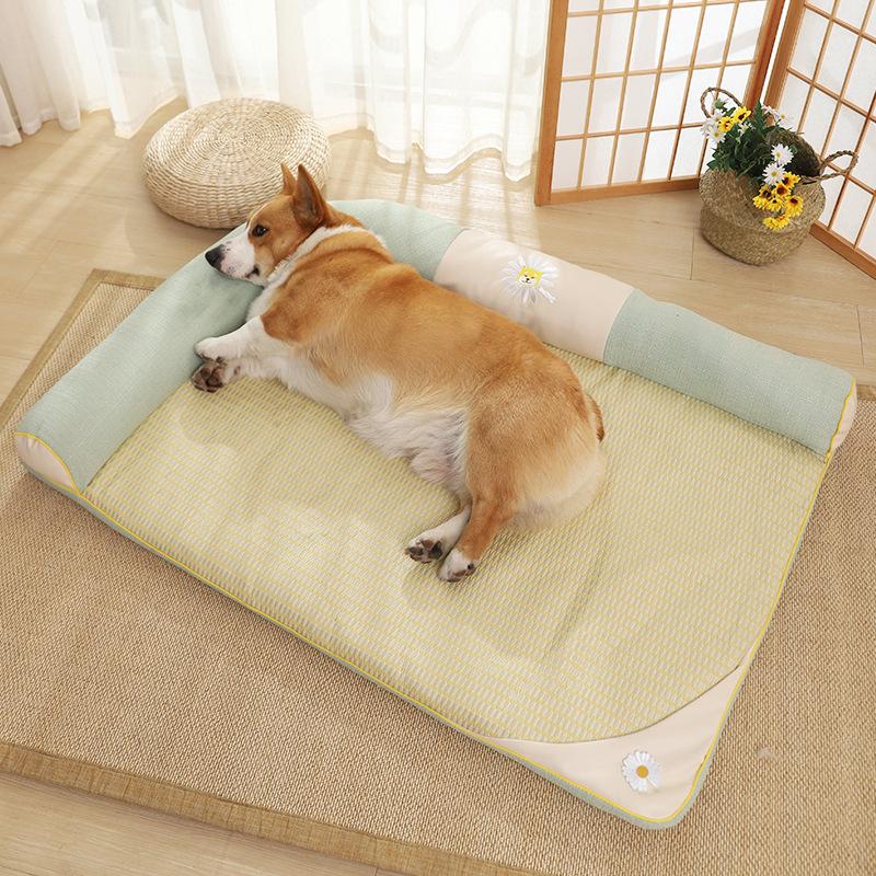 犬 ベット 夏用 ペットベッド 中 大型犬用 犬 猫 かわいい おしゃれ ひんやり あったか 防寒 マット 滑り止め 冷感 クッション 無地 シンプル ペット用ベット Jxe671 Select Ebisu Mart 通販 Yahoo ショッピング