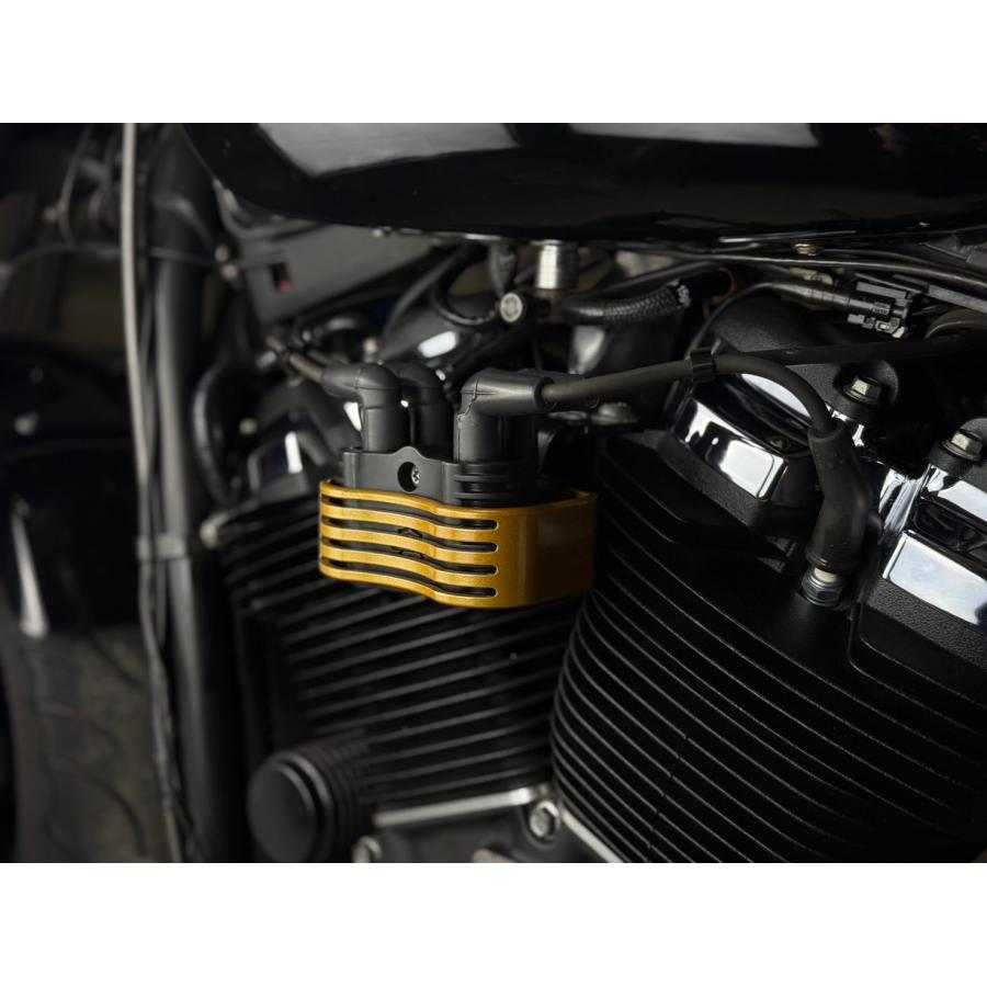 SCMオリジナル　コイルカバー　ゴールド　M8ソフテイル用 |  | 03