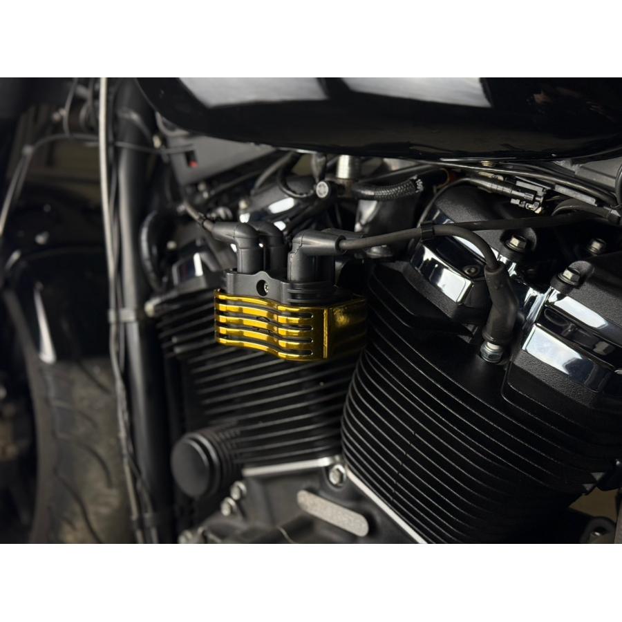 SCMオリジナル　コイルカバー　キャンディーゴールドメッキ　M8ソフテイル用 |  | 03