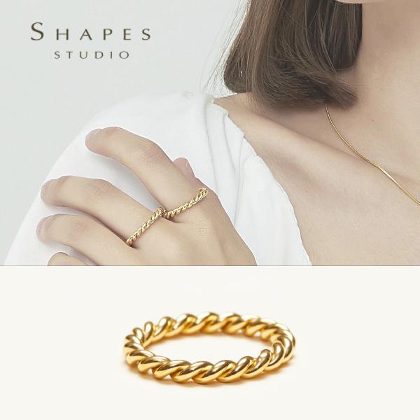 SHAPES STUDIO（シェイプス スタジオ）リング Simple Twist Band Ring | 