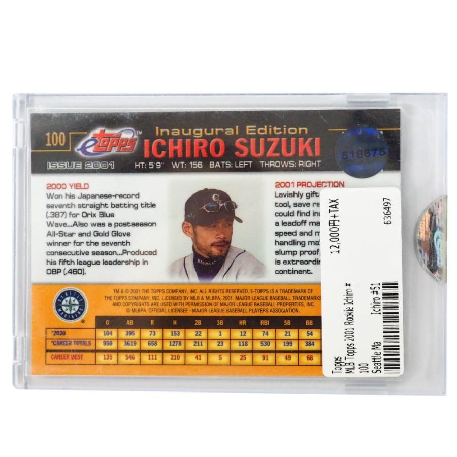 MLB イチロー シアトル・マリナーズ トレーディングカード/スポーツカード 2001 Rookie Ichiro #100 Topps｜selection-basketball｜02